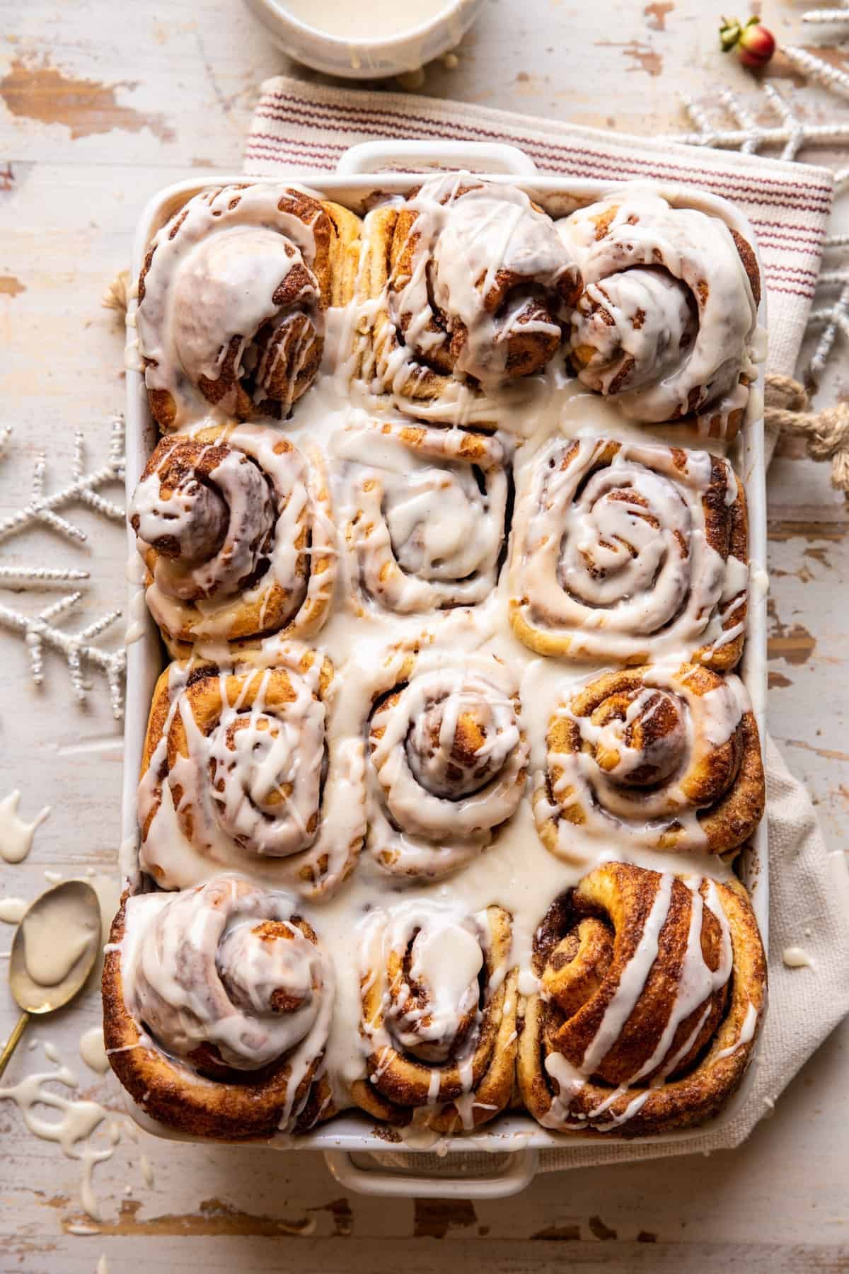 Easy Holiday Eggnog Cinnamon Rolls: Semi-Homemade Perfection